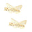 Crofta 1 Pair Women Ladies Gold Butterfly Hair clip Hairpin Accessory