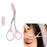 Crofta Women Eyebrow Trimmer Comb Eyelash Hair Scissors Cutter Remover Makeup Tool