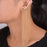 Crofta 1PC Crystal Heart Chain Tassel Ear Cuff Wrap Statement Clip Earring Left Ear