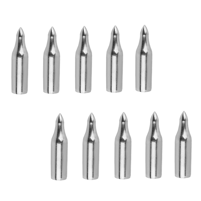 10pcs 100gr Waterdrop Steel Archery Arrow target point Tips Practice Head A1