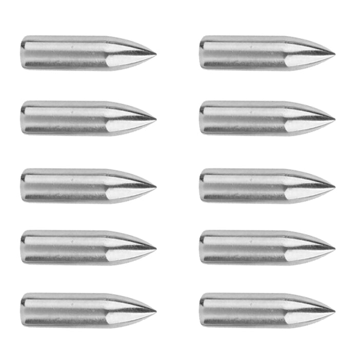 10pc 100gr  Design Steel Archery Arrow target Tip Practice Head Silver