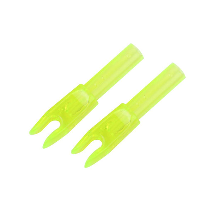 Crofta 10pcs Archery plastic Nock Arrow Shaft End Accessories transparent yellow