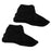 Crofta Pair Velvet Reusable Ice Skating Shoes Covers Stretchy Overshoes Black S