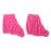 Crofta Pair Velvet Reusable Ice Skating Shoe Covers Stretchy Overshoes Pink M