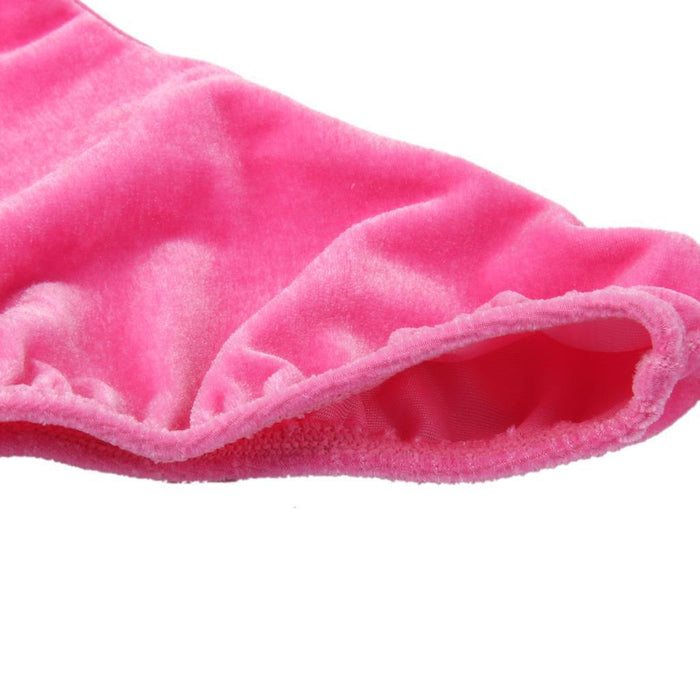 Crofta Pair Velvet Reusable Ice Skating Shoe Covers Stretchy Overshoes Pink M