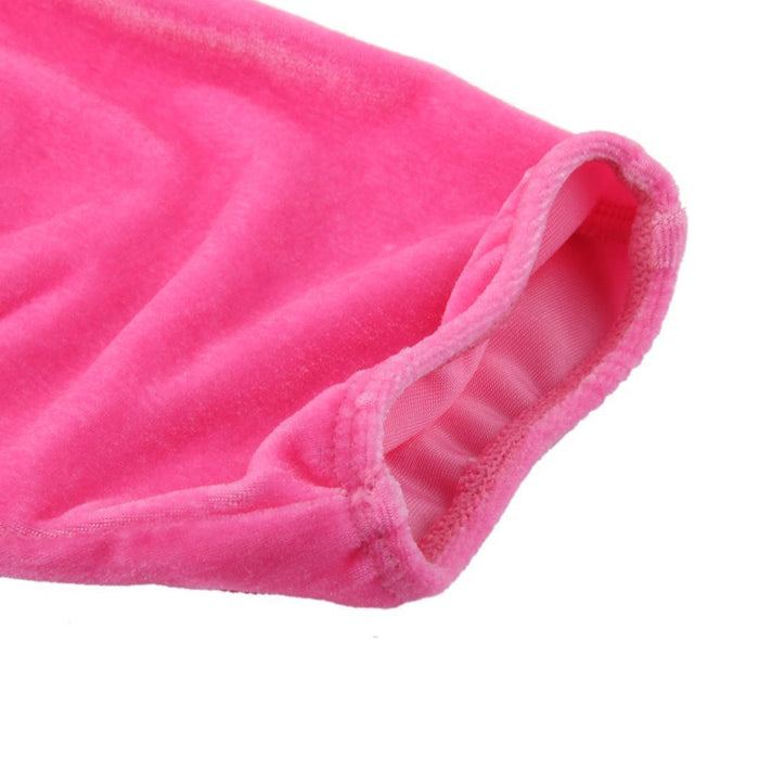 Crofta Pair Velvet Reusable Ice Skating Shoe Covers Stretchy Overshoes Pink M