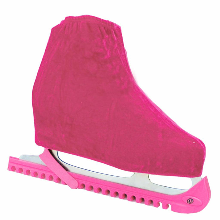 Crofta Pair Velvet Reusable Ice Skating Shoe Covers Stretchy Overshoes Pink M