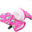 Crofta 1 Pair Winter Warm Breathable 2-4 Years Children Kids Ski Gloves Rose Pink