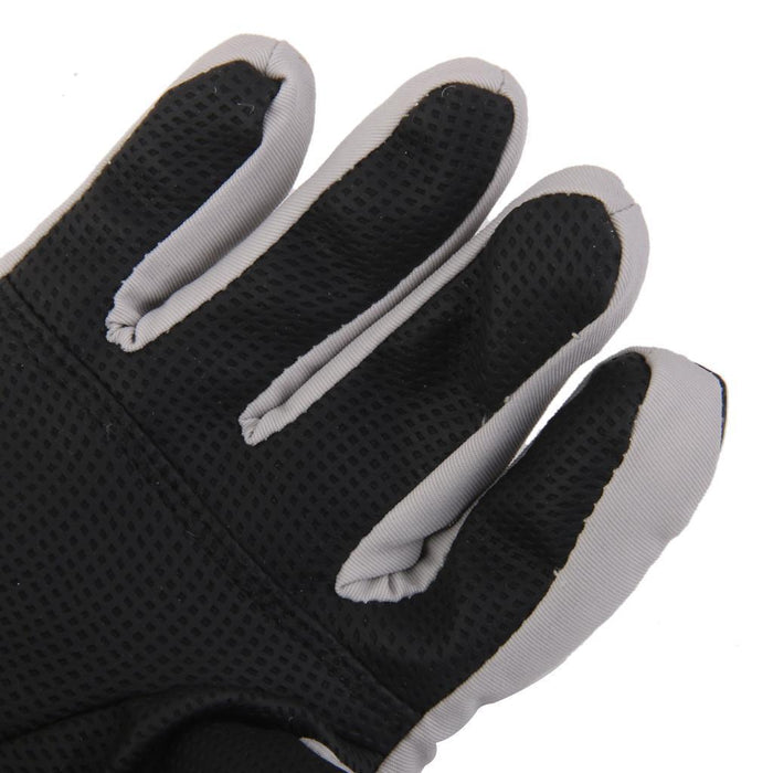 Crofta 1 Pair Winter Warm Breathable 2-4 Years Children Kids Ski Gloves Light Gray