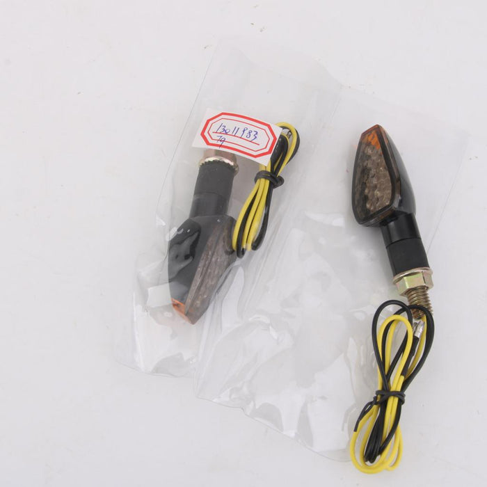 Crofta 1 Pair 15 LED Motorcycle Turn Signal Motorbike LED Indicator Light