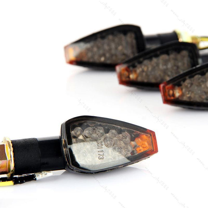 Crofta 1 Pair 15 LED Motorcycle Turn Signal Motorbike LED Indicator Light