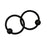 Crofta 1 Pairs Stainless Steel Nose Tragus Lip Captive Bead Hoop Ring Black