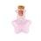 Crofta 10pcs Pink Mini Glass Bottle Vials Bottle Pendant with Cork Stopper -Star