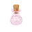 Crofta 10pcs Pink Mini Glass Bottle Vials Bottle Pendant with Cork - Flat Bulb