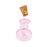 Crofta 10pcs Pink Mini Glass Bottle Vials Bottle Pendant with Cork - Flat Bulb