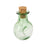 Crofta 10 Glass Cork Bottles Round XO Shape Vial Wishing Bottle DIY Pendants Green