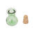 Crofta 10 Glass Cork Bottles Flat Base Jars Vial Wishing Bottle DIY Pendants Green