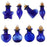 Crofta 10pcs Glass Cork Bottles Vial Wishing Bottle DIY Pendant Charm - Chili