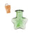 Crofta 10 Glass Cork Five StarJars Vial Wishing Bottle w/ Loop DIY Pendants Green