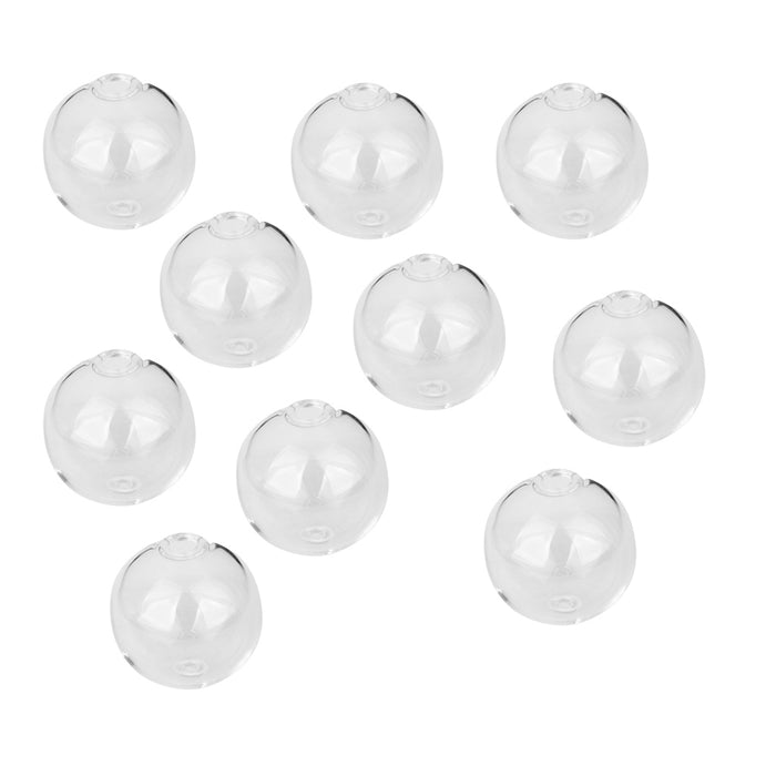 Crofta 10 Mini Globe Glass Bottle Dome Cover Necklace Pendants Craft Jewelry Making