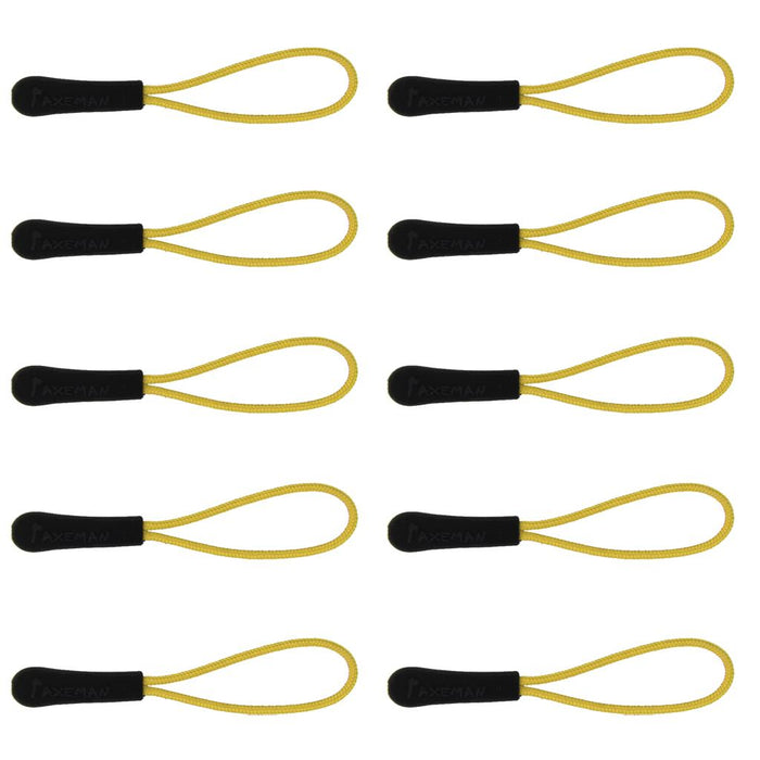 Crofta 10Pcs Zipper Pull Cord Zip Puller Zip Fastener Zip Slider Replacement Yellow