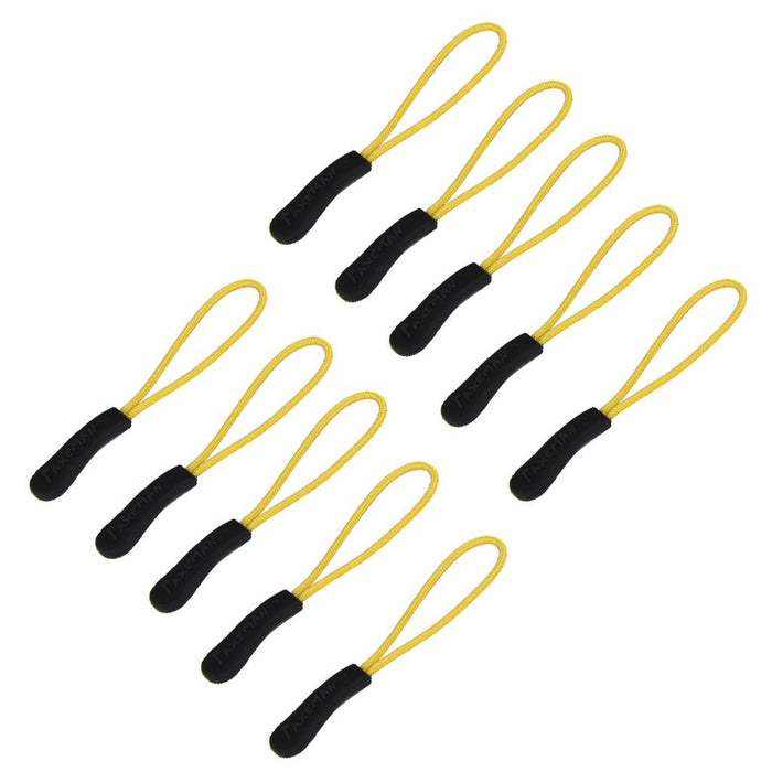 Crofta 10Pcs Zipper Pull Cord Zip Puller Zip Fastener Zip Slider Replacement Yellow