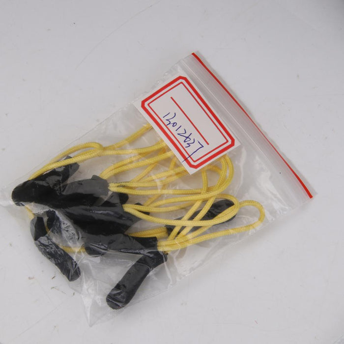 Crofta 10Pcs Zipper Pull Cord Zip Puller Zip Fastener Zip Slider Replacement Yellow