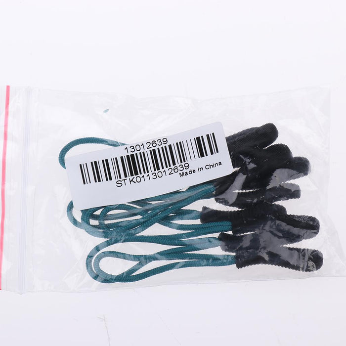 Crofta 10Pcs Zipper Pull Cord Zip Puller Zip Fastener Slider Replacement Sea Blue