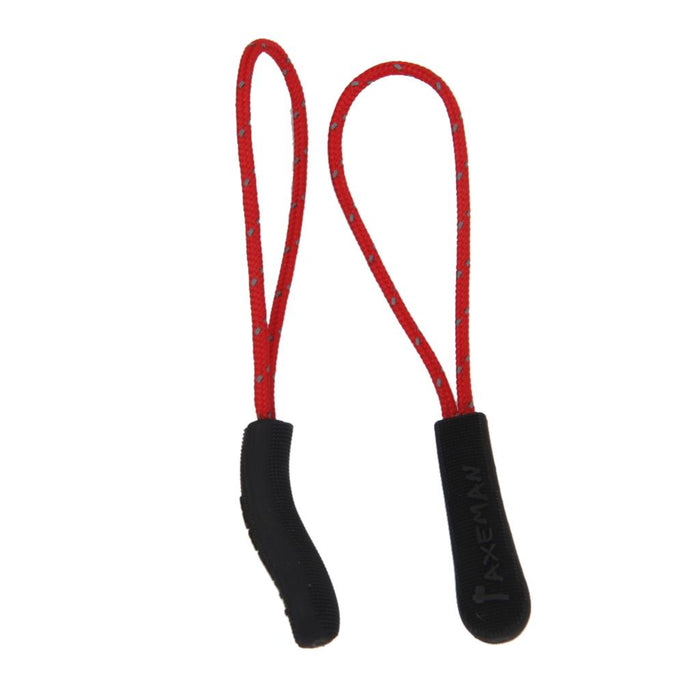 Crofta 10Pcs Reflective Zipper Pull Cord Zip Puller Zip Fastener Zip Slider Red