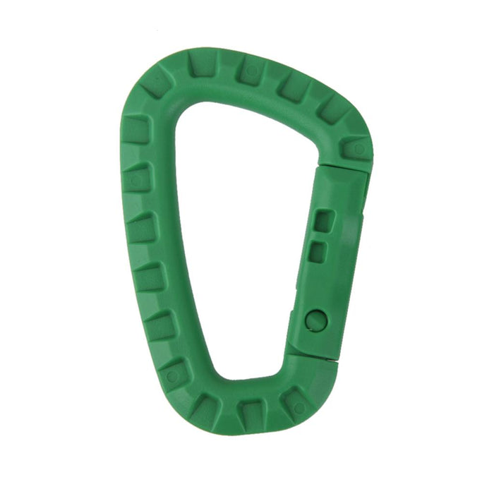 Crofta 10pcs Carabiner Snap Clip Water Bottle Hook Holder Camping Hiking - Green