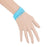 Crofta 10pcs Elastic Silicone Women Girl's Hair Rope Bracelet Bangles - Blue