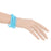 Crofta 10pcs Elastic Silicone Women Girl's Hair Rope Bracelet Bangles - Blue