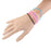 Crofta 10pcs Elastic Silicone Women Girl's Hair Rope Bracelet Bangles -Mixed Colors