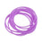 Crofta 10pcs Elastic Silicone Women Girl's Hair Rope Bracelet Bangles - Purple