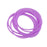 Crofta 10pcs Elastic Silicone Women Girl's Hair Rope Bracelet Bangles - Purple