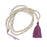 Crofta 16" Fresh Water Pearl Beads Yoga Meditation Mala Prayer Tassel Necklace purple2