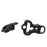 Crofta 10pcs Black Plastic Camping Awning Tent Guyline Runners Cord Rope Tensioner