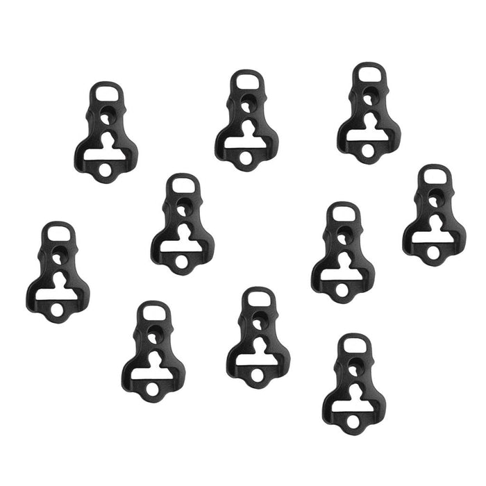 Crofta 10pcs Black Plastic Camping Awning Tent Guyline Runners Cord Rope Tensioner