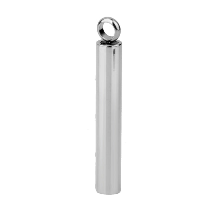 Crofta Women Stainless Steel Cremation Memorial Pedant Dog Paw Silver Cylindrical