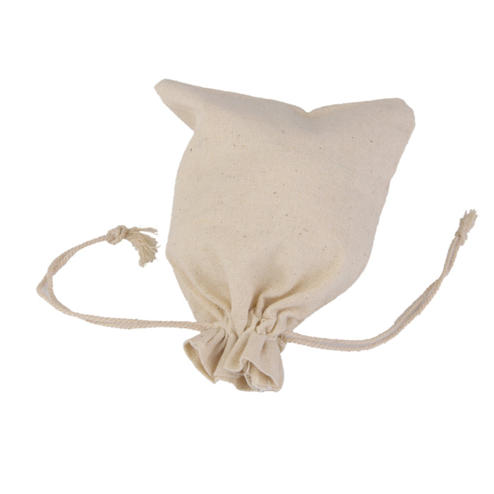 Crofta 10 Small Linen Jute Sack Jewelry Pouch Drawstring Gift Bags Wedding Favor