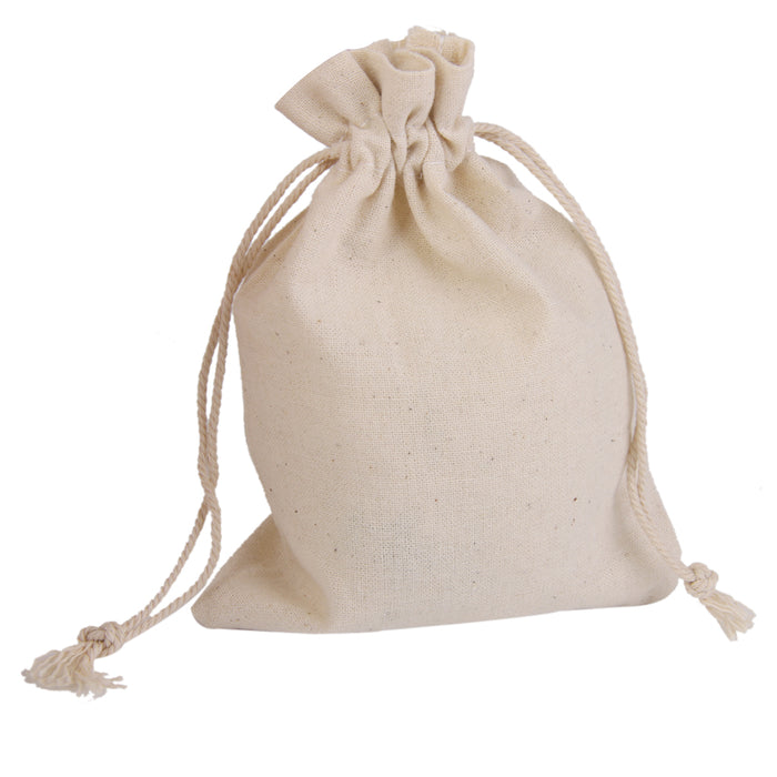 Crofta 10 Small Linen Jute Sack Jewelry Pouch Drawstring Gift Bags Wedding Favor