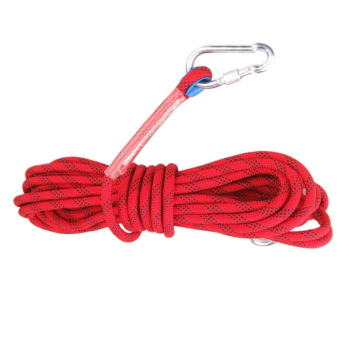 Crofta 10M Strengthen Polyester Climbing Rope Rappelling Safety Rope - Red