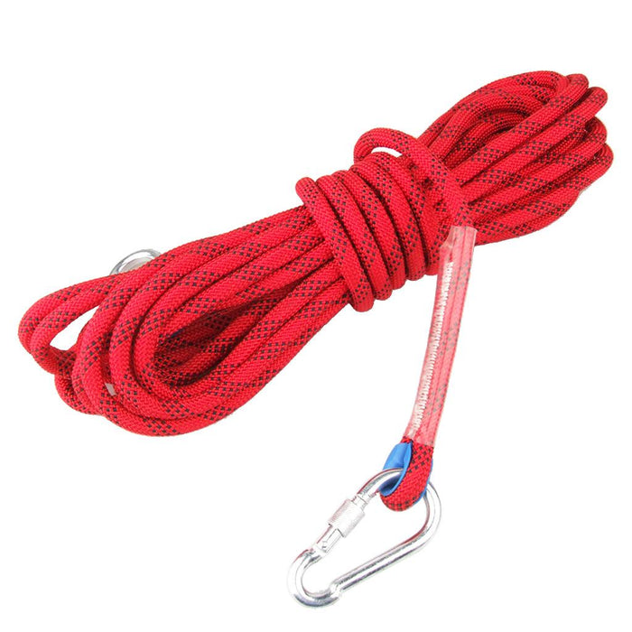 Crofta 10M Strengthen Polyester Climbing Rope Rappelling Safety Rope - Red