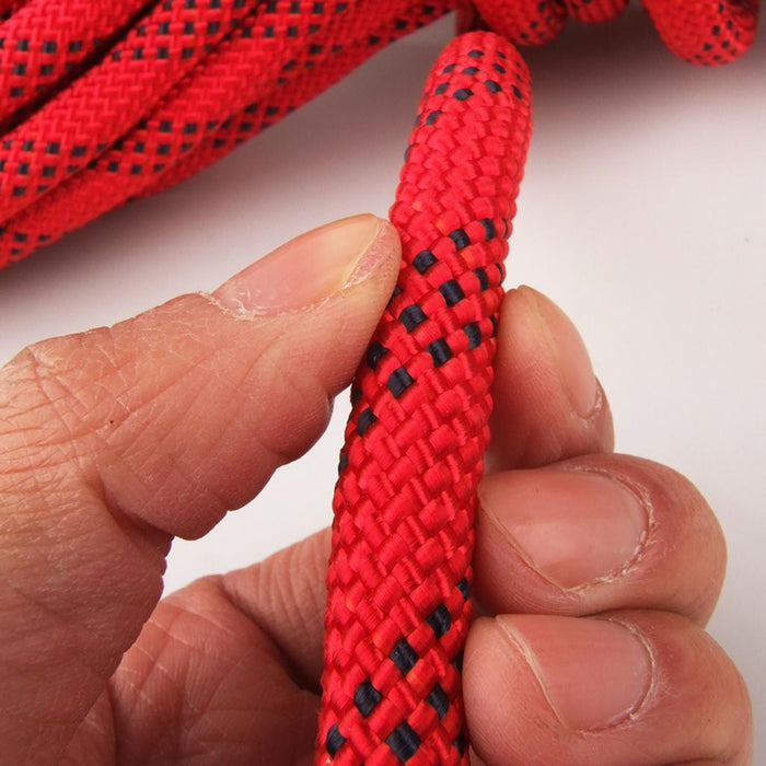 Crofta 10M Strengthen Polyester Climbing Rope Rappelling Safety Rope - Red