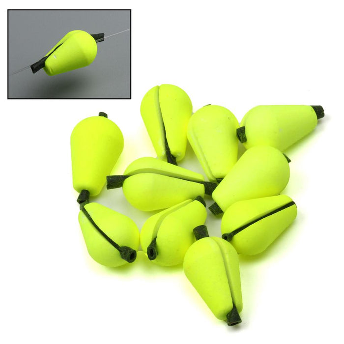 Crofta 12Pcs Tear Drop Foam Float Fly Fishing Strike Indicators Accessory