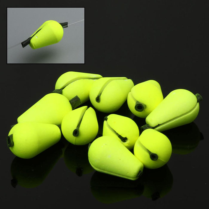 Crofta 12Pcs Tear Drop Foam Float Fly Fishing Strike Indicators Accessory