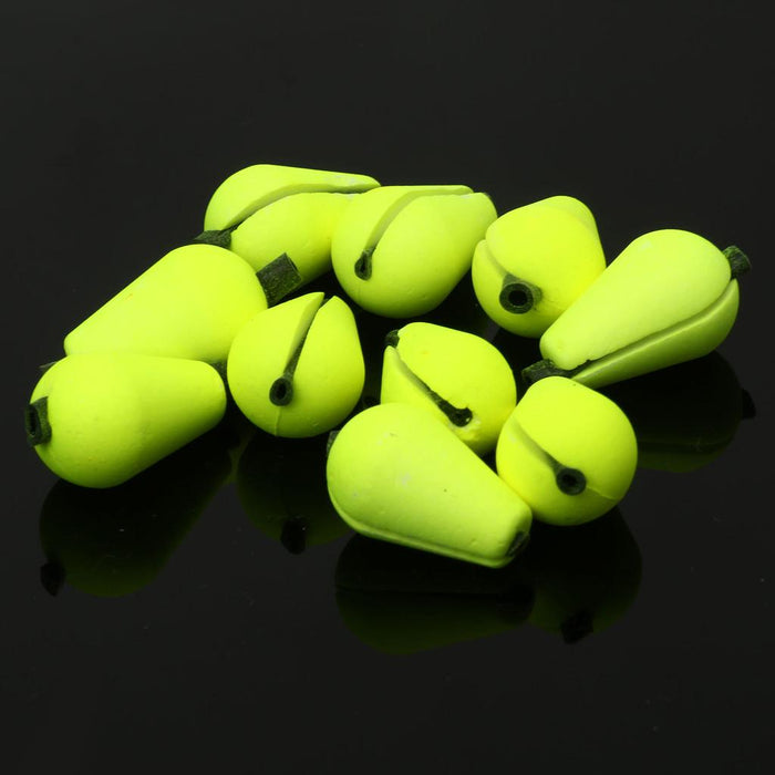 Crofta 6Pcs Yellow Float Foam Strike Indicator Fly Fishing Fisher Lover Accessories