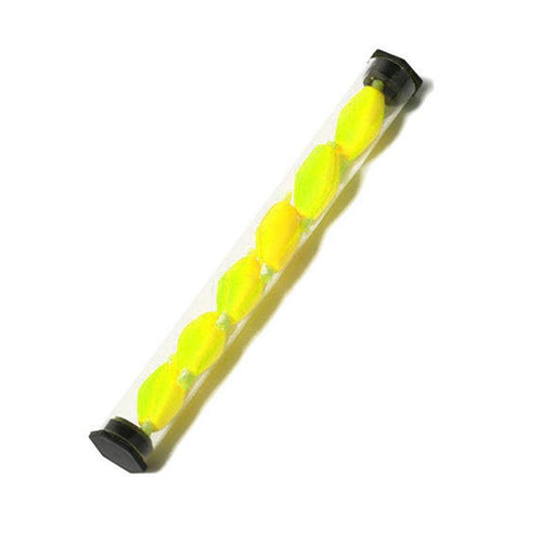 Crofta 6Pcs Tube Float Foam Strike Indicator For Fly Fishing Yellow Plastic Tube