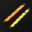 Crofta 6Pcs Tube Float Foam Strike Indicator For Fly Fishing Orange Plastic Tube