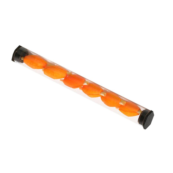 Crofta 6Pcs Tube Float Foam Strike Indicator For Fly Fishing Orange Plastic Tube